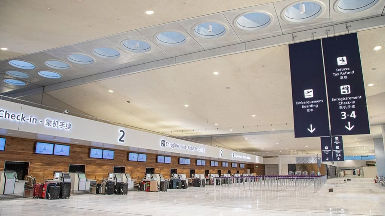 Hall d’aéroport, photographie illustrative